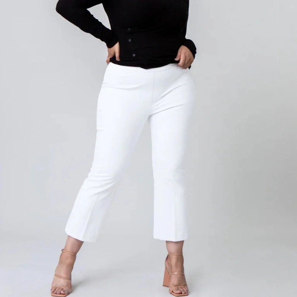 SPANX White Boot-Cut & Flare Pants